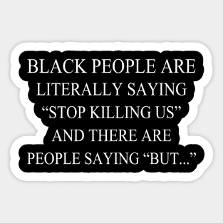 Love Black People Sticker